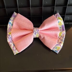 Floral Pink Bow for Kids